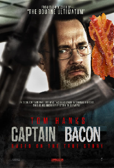 baconeers's tweet photo. #BaconMovies Part 2: #CaptainBacon http://t.co/MrzQuIMHyK