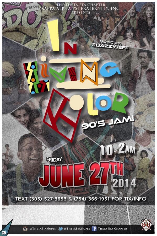 1JazzyJeff's tweet photo. (TONIGHT) @ThetaEtaNupes OFFICIAL "Old Skool Jam" is BACK! #InLivingKolor LIVE at AJs Sportsbar! πΆ by: @1JazzyJeff http://t.co/qzyrc6iqeL