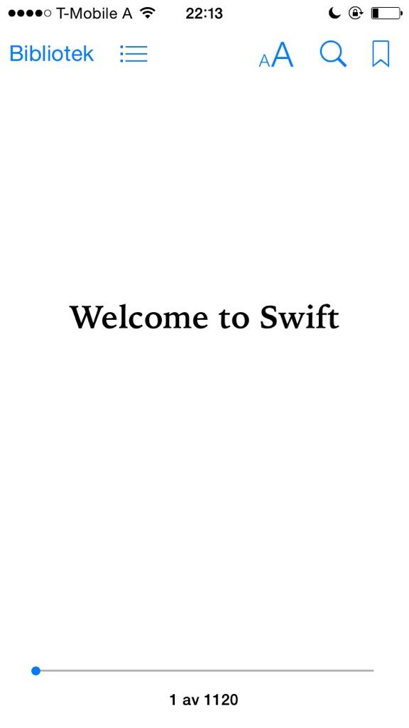 sounden's tweet image. Perfect for the flight home tomorrow! #appleswift