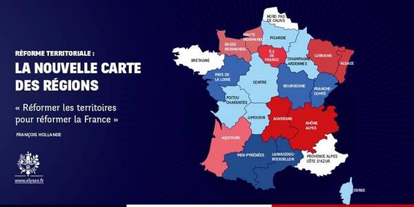 LeComminges's tweet image. #RéformeTerritoriale: annonce officielle du redécoupage de la France avec 14 régions lemonde.fr/politique/arti… #LaCarte