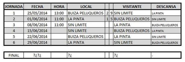 LSR_FC's tweet photo. Jornadas GRUPO B. http://t.co/d7mnH4BdV1