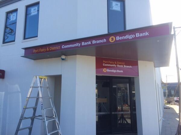 bendigobank's tweet photo. Our brand new #CommunityBank branch in Port Fairy is underway and scheduled to open June 24. #customerconnected ^JS http://t.co/8ObILG2Fto