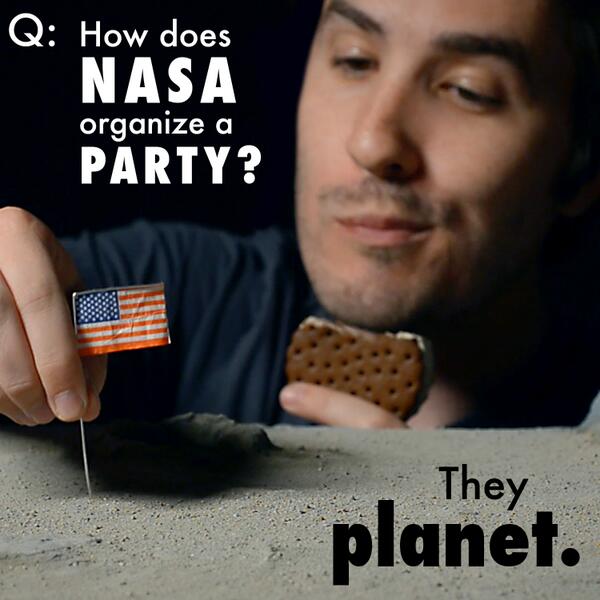 vat19's tweet photo. We're bustin' out a space joke and eating some Astronaut Ice Cream in honor of the newly discovered #MegaEarth! http://t.co/HuS7nT0fmR