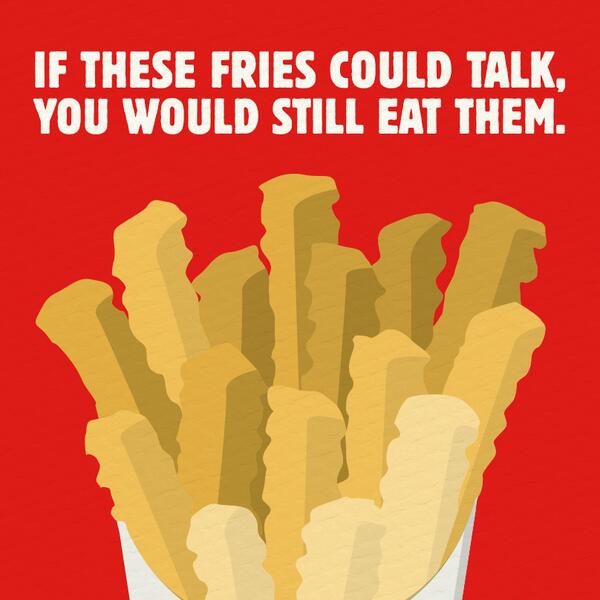 BurgerKing's tweet photo. Weird but true. #Satisfries http://t.co/2xaZ2ZbJYd