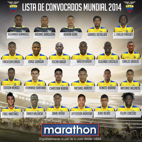 marathonsports_'s tweet photo. Listos nuestros 23 guerreros para el Mundial. Dale tu mensaje de apoyo a nuestra querida Tricolor http://t.co/JjFjdEfDyX