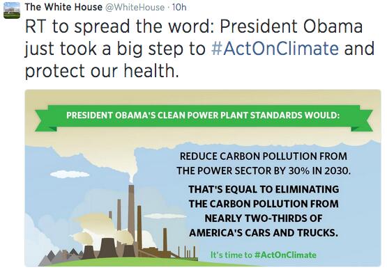 Kathleen_Wynne's tweet photo. Proud #Ontario was 1st in N.A. to eliminate coal, pleased President @BarackObama is taking action #EnviroWeek2014 http://t.co/Moyw38zlO2