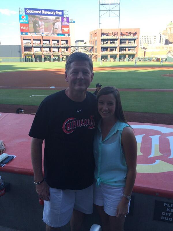 WizardofOsborn's tweet photo. I must be the favorite child since I get to go to all the Chihuahua games with my Dad! Third game in four days! ⚾️ http://t.co/QmkHH4KgQE