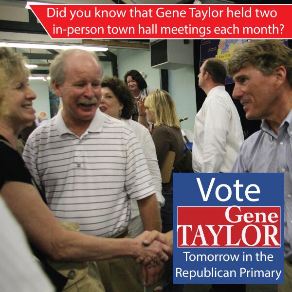 GeneTaylor4MS's tweet photo. Did you know that Gene Taylor held two in-person town hall meetings each and every month during his time in Congress? http://t.co/IZCKb4VW8J
