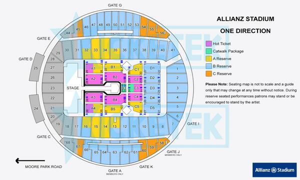 Allianz Seating Chart