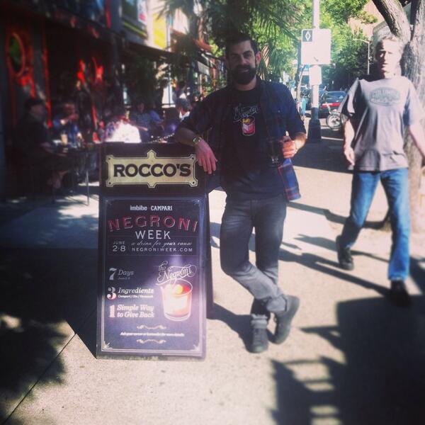 ROCCOSSEATTLE's tweet photo. $4 from each Negroni goes to @KittyHarbor come to Rocco's to help. #NegroniWeek @CampariUSA @imbibe @CopperworksDist http://t.co/QWjjEMVTmP