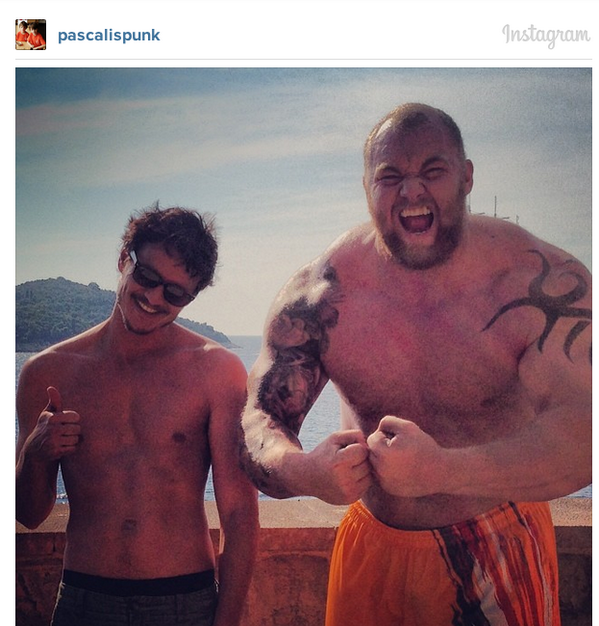 The Mountain and the Red Viper are still pals IRL on.mash.to/1n5F71s