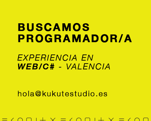 KukutEstudio's tweet photo. @kunfu_code Una ayudita? Buscamos programador/a #csharp - #web en #valencia y alrededores. Gracias!! ;) http://t.co/RaO0oboG8I