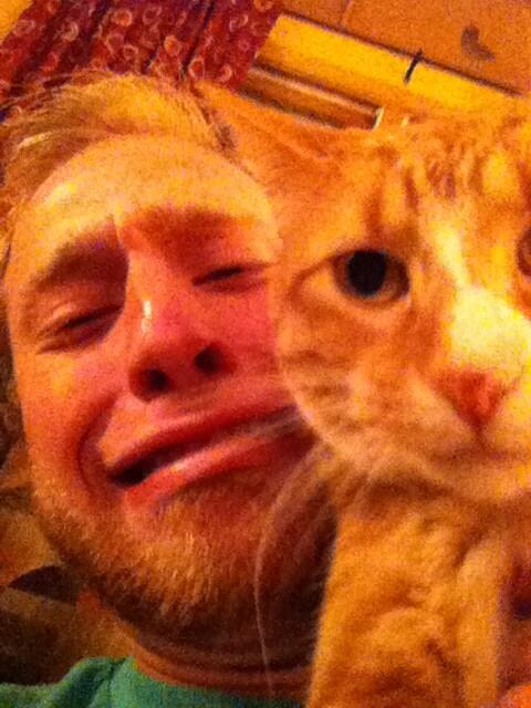Just having a good time with my cat #thugproblems