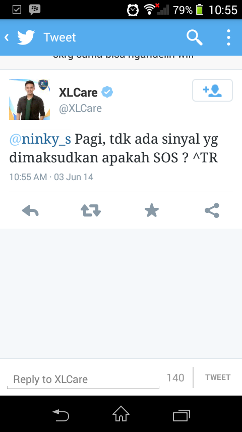 ninky_s's tweet photo. @XLCare bukan sos, tapi bar signal ilang trus ada tulisan silang.. http://t.co/ymZgx277nL