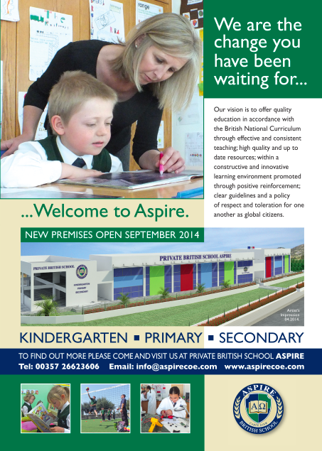 aspire_coe's tweet photo. What do you think of our new school advert? #movingtocyprus #paphos #education http://t.co/Ut1Ylo1SDw