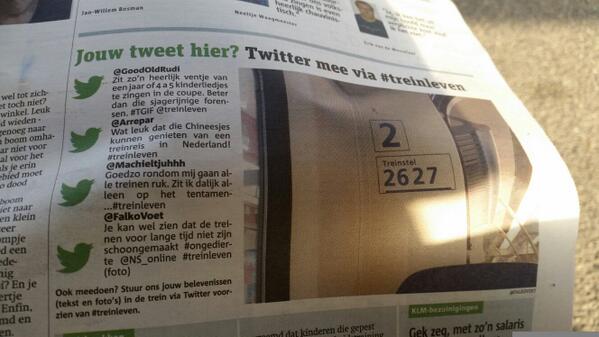 Gefeliciteerd <a href="/GoodOldRudi/">Ruud Vernout</a> <a href="/Arrepar/">Arno Nijman</a> <a href="/Machieltjuhhh/">Machiel</a> &amp; <a href="/FalkoVoet/">Falko Voet</a>; jullie staan vandaag in de <a href="/Metro/">Metro</a>! #treinleven