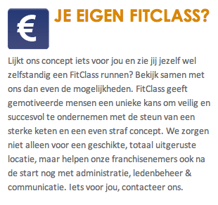 FitclassB's tweet image. Op zoek naar een sportieve uitdaging als ondernemer? Aarzel niet en contacteer ons: fitclass.be/nl/content/je-…