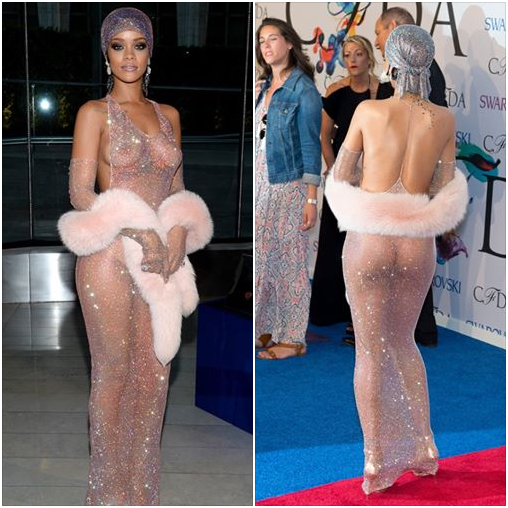 europa_fm's tweet photo. .@rihanna aparece con un vestido transparente para recoger el Premio al icono de la moda @CFDA
http://t.co/xNdTS4kv0h http://t.co/vopMOLzLVk