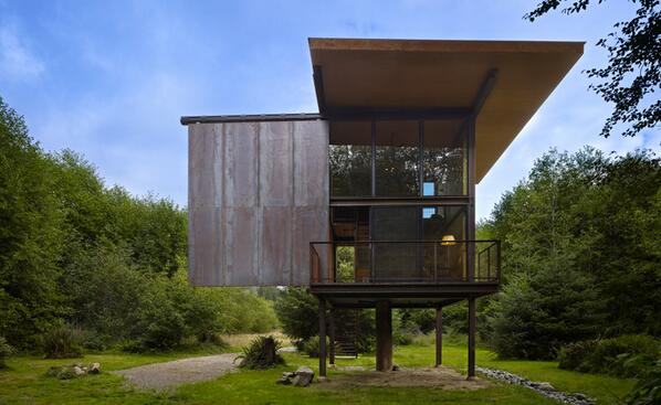The ultimate cabin hideaway by @OlsonKundig Architects wallpaper.com/architecture/o…