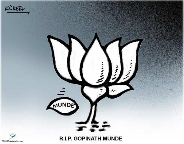 NitiCentral's tweet photo. RIP Gopinath Munde, Prayers for his soul. http://t.co/lNDljkRuZQ http://t.co/AKCRl4daen