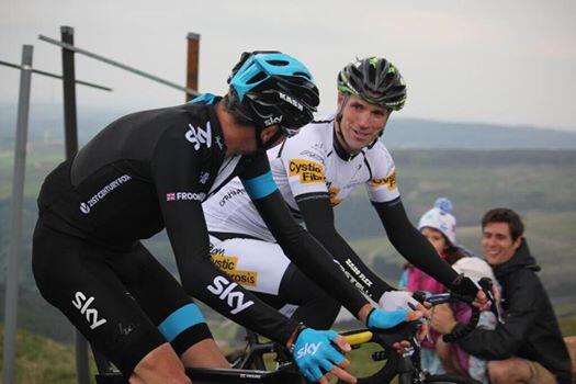 cyclingweekly's tweet photo. My ride with Chris Froome on Holme Moss: Alex Jones rides with Team Sky in Yorkshire http://t.co/RP35D0afVn http://t.co/iZ3Vvwa26D