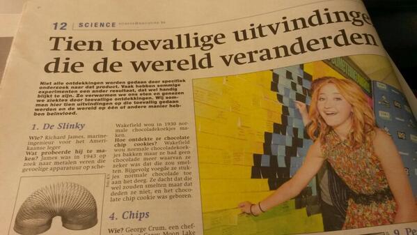 NeleStrumane's tweet photo. Stel je voor een wereld zonder de slinky. Onvoorstelbaar?! Of realiteit?#metro #10uitvindingendiedewereldveranderden. http://t.co/LrPvdelUrW