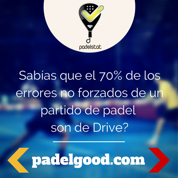 Padelgood's tweet photo. Sabías que el 70% de los errores no forzados de un partido de #Padel son de Drive? #Datospadel by @padelstat http://t.co/NmMgIOU9aZ
