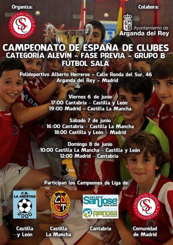 MiguelM_CDS's tweet photo. @CD_Spinola Alevín aplaza su partido de Copa para jugar la Fase Previa del Campeonato de España. ¡A por ellos! http://t.co/hjZ1J8gQuM
