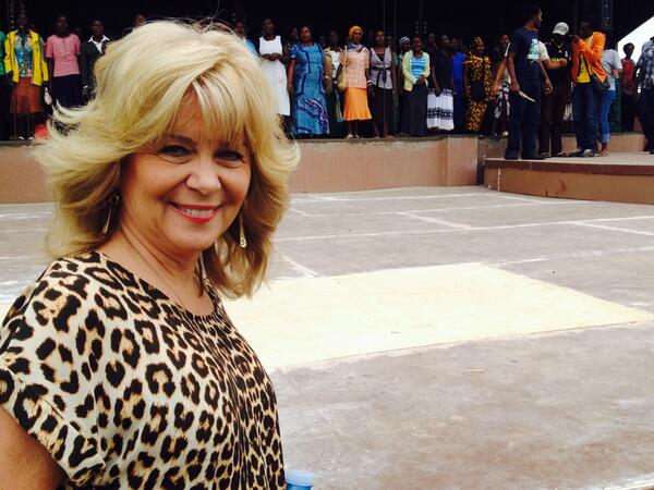 marilynskinner's tweet photo. At the grounds for #BigParty getting ready for the big celebrations and I'm already blown away with @LivingHopeWomen http://t.co/Q3Tc6nYDpj