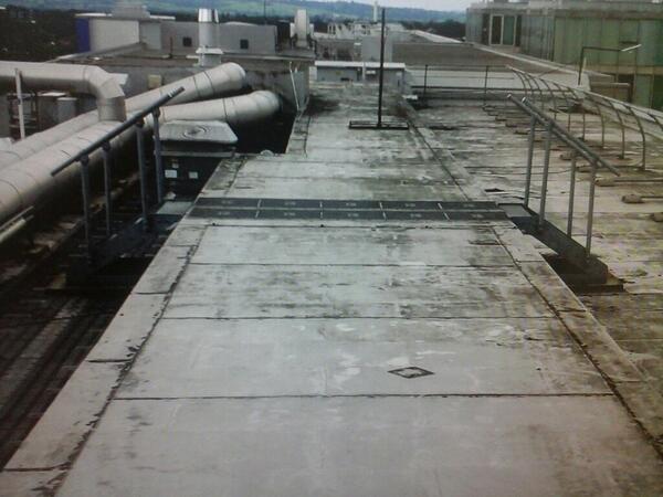 Problem with a roof like this just contact us snd we can repair