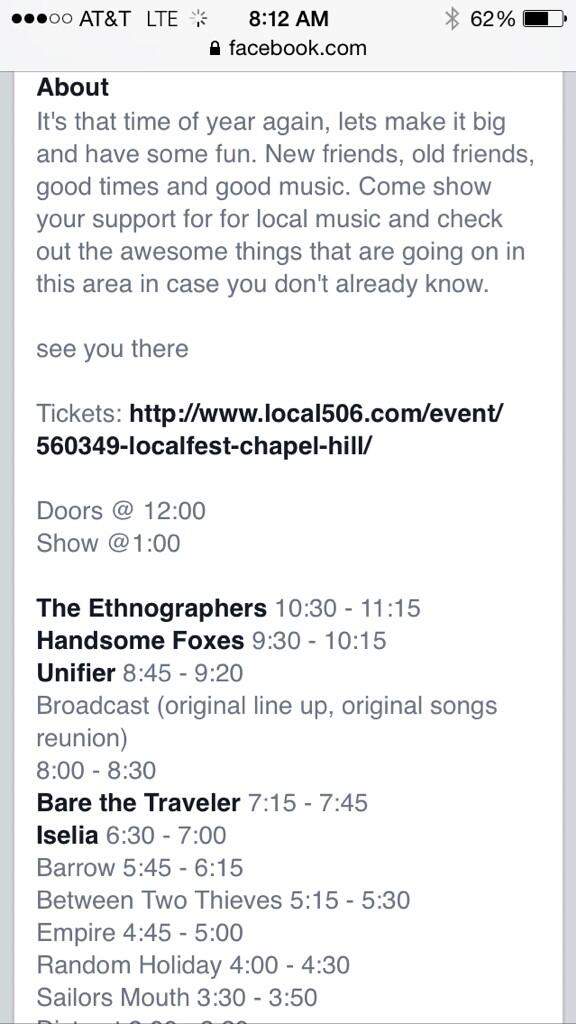 #LOCALFEST2014 

Tickets: local506.com/event/560349-l…

Here's a peep of what you're getting yourself into: