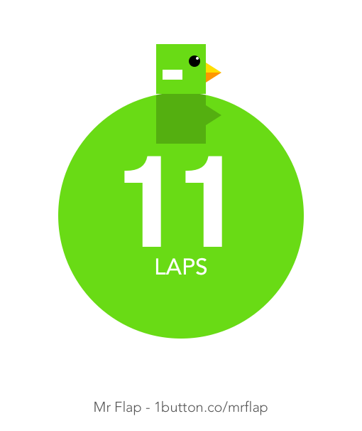 I just did 11 laps! #MrFlap 1b.cm/mrflap/app