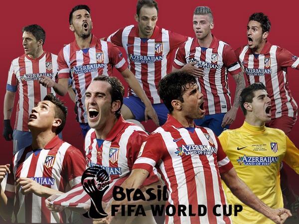 Simeone's tweet photo. Felicitaciones. El trabajo tiene su recompensa. Disfruten de un acontecimiento único como es @fifaworldcup_es http://t.co/1ndBt8IzNI