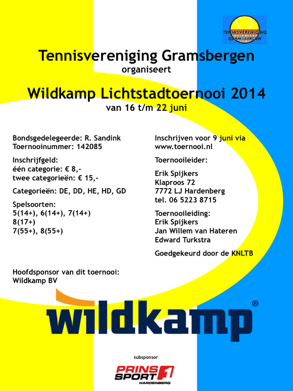 Deze week de laatste kans om in te schrijven voor het Wildkamp Lichtstadtoernooi. Inschrijving sluit zondag om 23:59.
