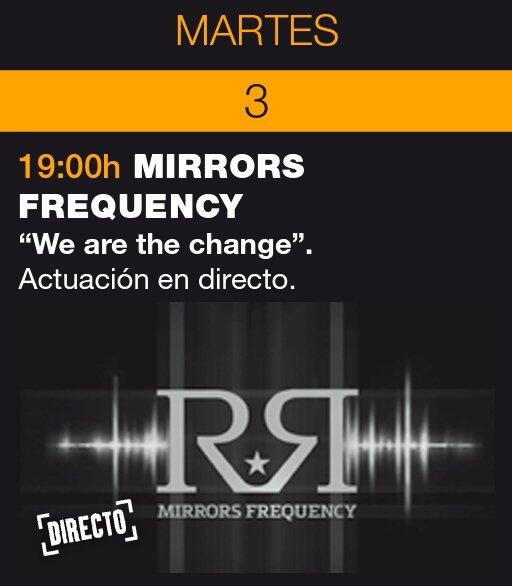 CabinaPOP's tweet photo. A las 19h en @Fnac_Callao presentación en directo de "We are the change" el disco debut de @mirrorsfrquency http://t.co/395R4dn4UE