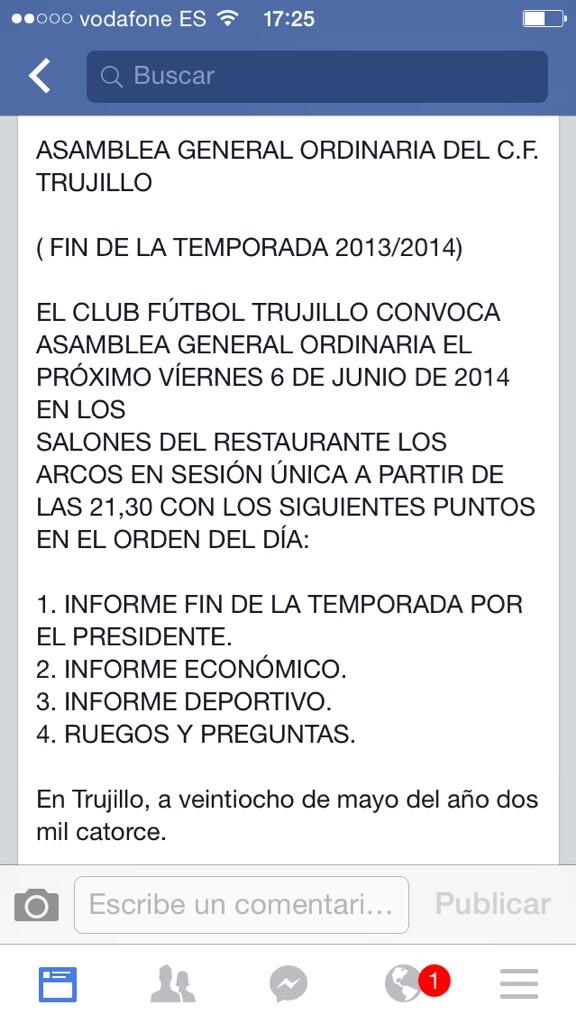Asamblea general ordinaria,viernes 6 de junio 2014 en los salones del restaurante los arcos. ¡Socio ,te esperamos !