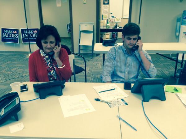 My wife Janet; son Clark are helping to make GOTV calls. I'm lucky to have such an amazing &amp;supportive family #iasen