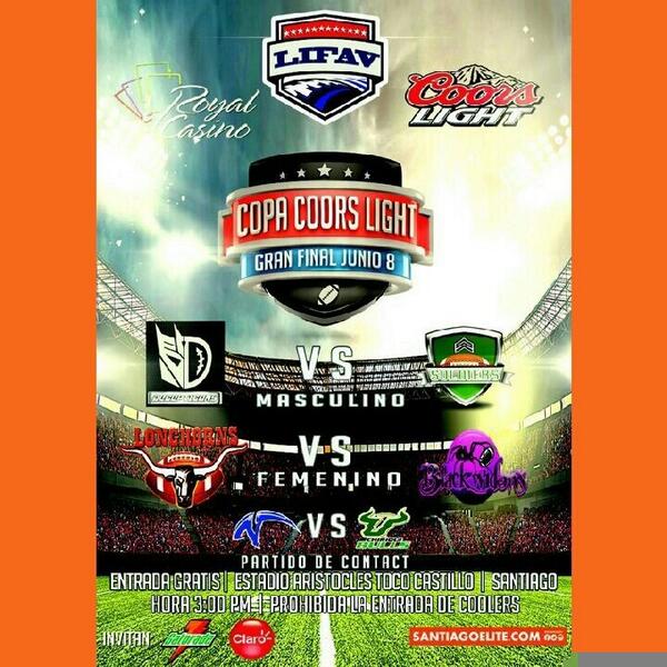 Gran final de la copa coors light este 8 de junio, invita Longhorns!!