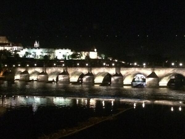 KatieCoderre's tweet photo. Prague at night- there is nothing more beautiful!  Thinking of my pals here, Sarah and Jana! http://t.co/luWtrXma7p