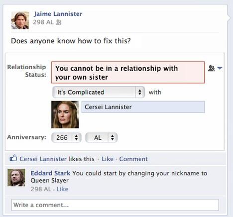 Apparently <a href="/facebook/">Facebook</a> is not a fan of #GameOfThrones