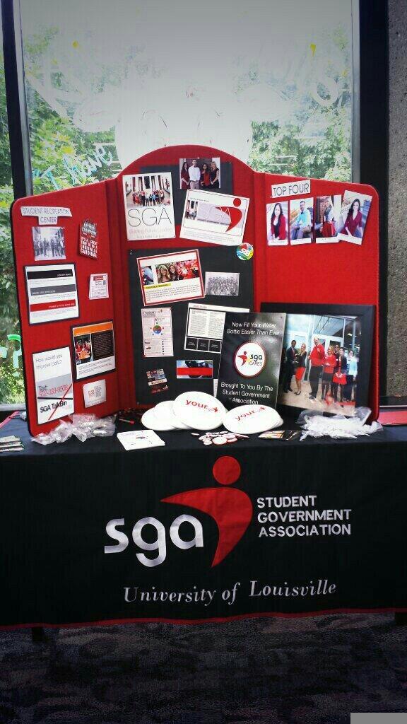 UofLSGA's tweet photo. Come visit the SGA table at Cards expo, to meet your SGA Pres @itsmonali and Chief of Staff @HailSeasor! @UofL18 http://t.co/ayWrNvkRSE