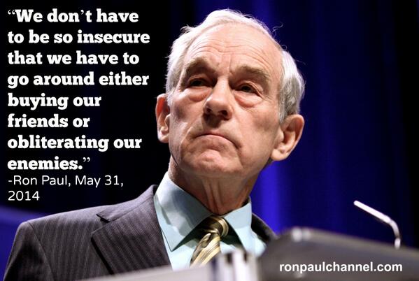 RonPaul's tweet photo. Do you agree? #usa #foreignpolicy

http://t.co/NyHclZQi0g http://t.co/bQjrNIiHPP