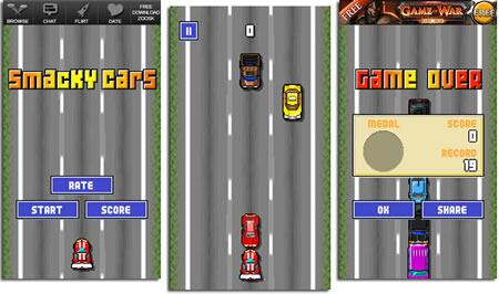 MacTrast's tweet photo. Lunchtime boredom killer: Get ready for the most hectic retro racing game ever - Smacky Cars! http://t.co/aqhutwMhyO http://t.co/EDrCs83Hrk
