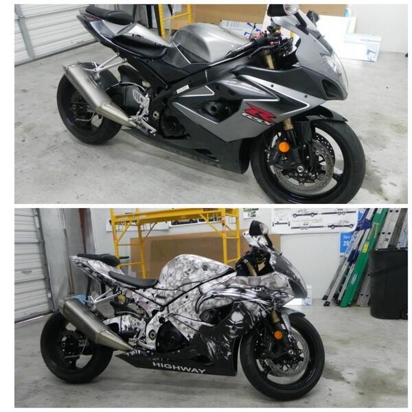 TwoWaySigns's tweet image. Check out this wrap we did. @CarwrapsInc #twowaysigns #motorcycle #carwraps #coolwraps #3m
