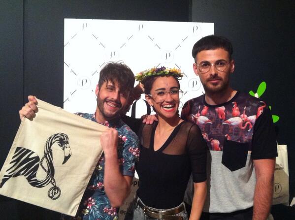 smoda's tweet photo. Muchas risas con @amintaonlinecom @Nacho_Uve @JeffreyHerrero en el stand de @Personaling #FBDatebySModa http://t.co/ly8GddJ7Rf