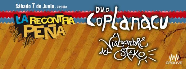 #TeDoyUnConsejo este sábado no te pierdas al <a href="/DuoCoplanacu/">Dúo Coplanacu</a> en la #fiesta RECONTRA PEÑA!