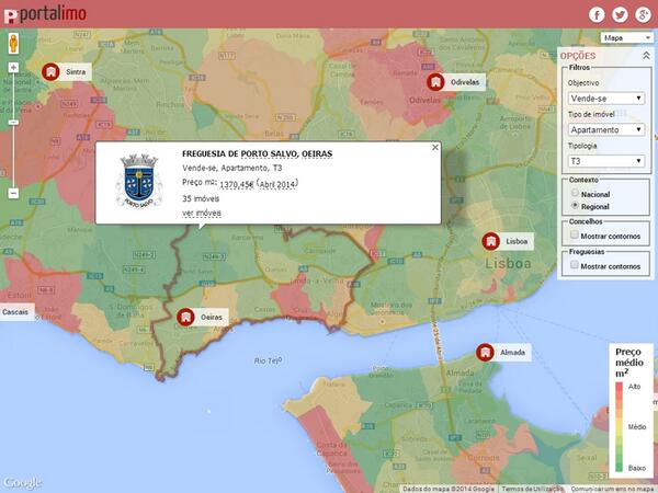 portalimo_pt's tweet image. Já conhece a temperatura do imobiliário na sua região? Veja os mapas de calor no Portalimo - portalimo.pt/pt-PT/Localida…