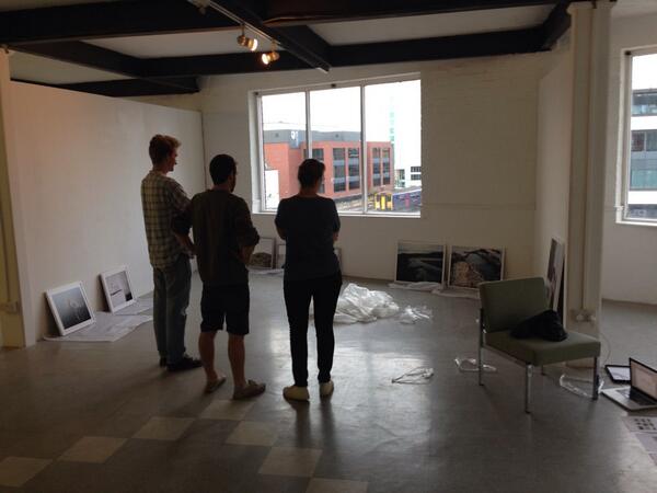 DocPhotUSW's tweet photo. Curating our @WeAreThis2014 graduate exhibition. http://t.co/J827X165gB