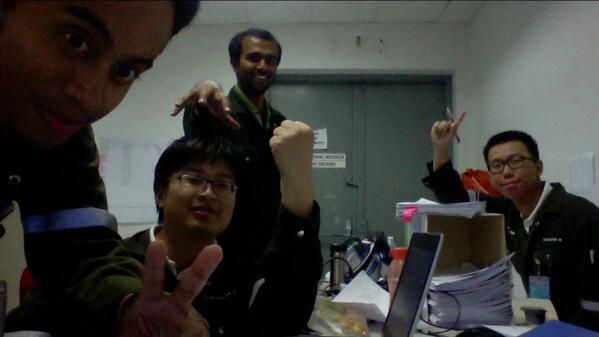 4 of us at 4AM in the morning.

Last day of night shift in PCPSB.
