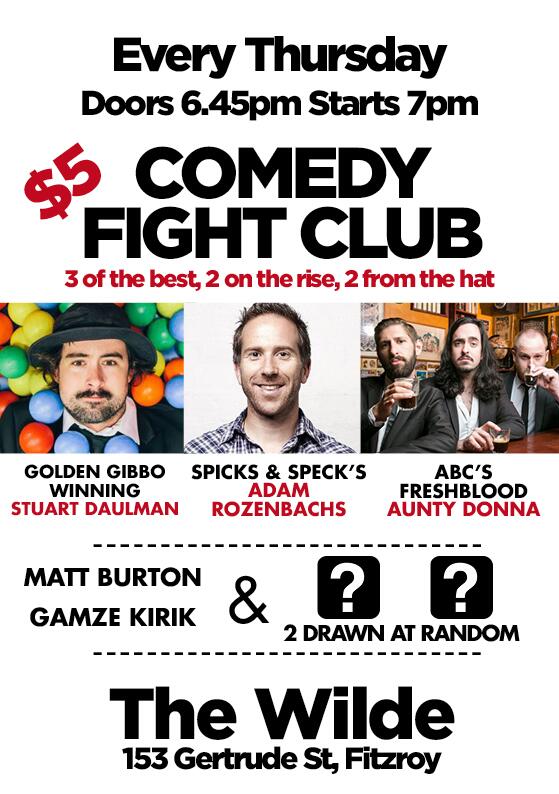 ComedyFightClub's tweet image. RT for your chance to win a FREE double pass, jug of BEER + CHIPS&amp;gt; Celebrate our new time of 7pm @TheWildeBar